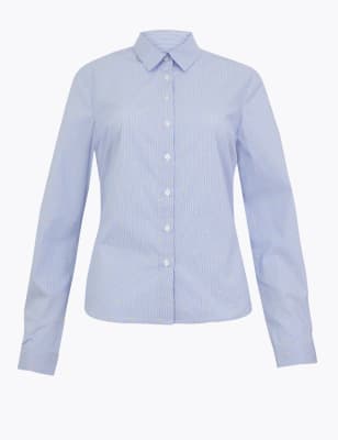 Marks and spencer 2025 womens long sleeve shirts