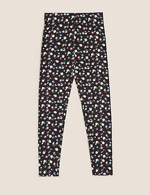 Cotton Floral Leggings (6-16 Yrs) Image 2 of 5