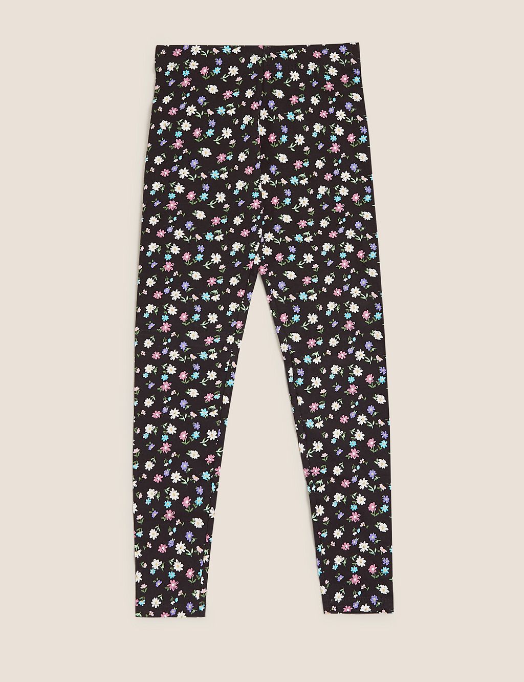 Cotton Floral Leggings (6-16 Yrs) 1 of 5