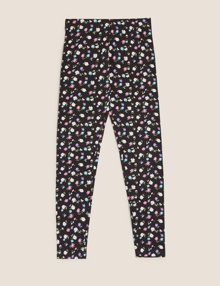 Cotton Floral Leggings (6-16 Yrs) 2 of 5