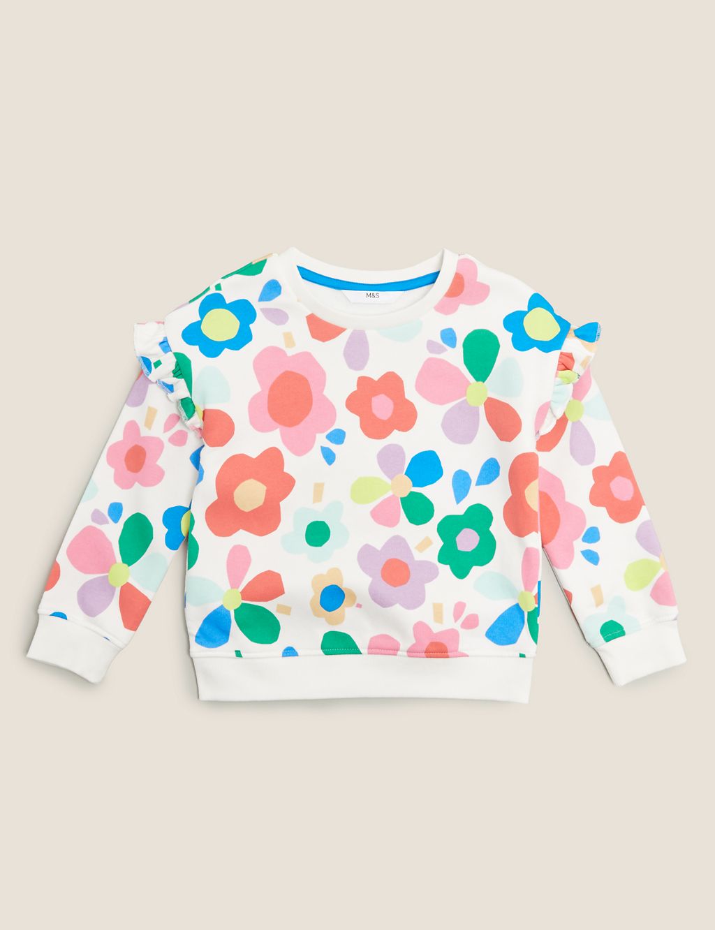 Cotton Floral Print Sweatshirt (2-7 Yrs) 1 of 4