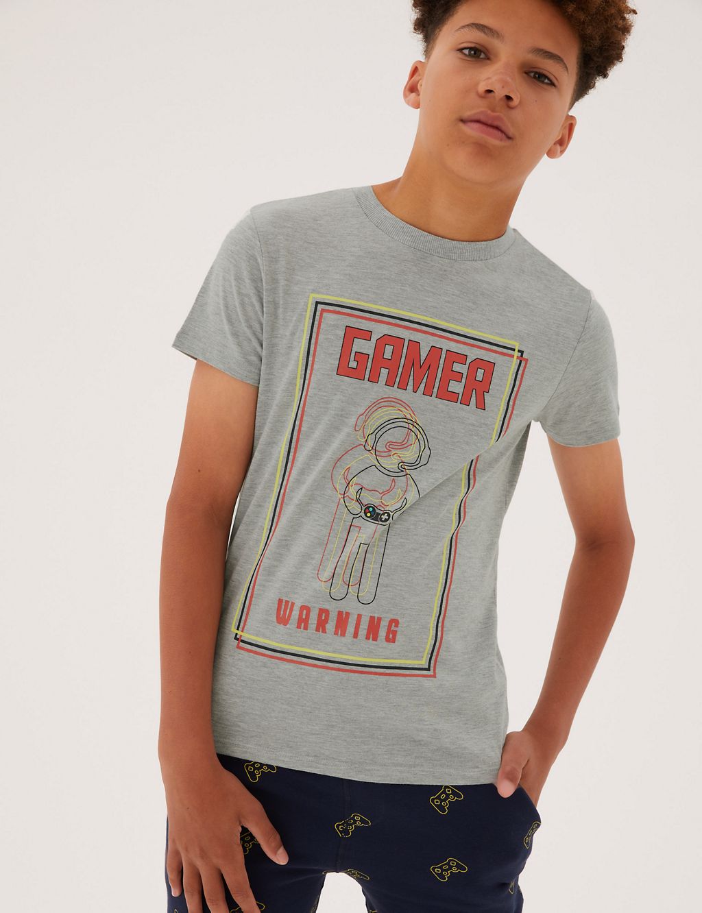 Cotton Gamer T-Shirt (6-16 Yrs) 2 of 4