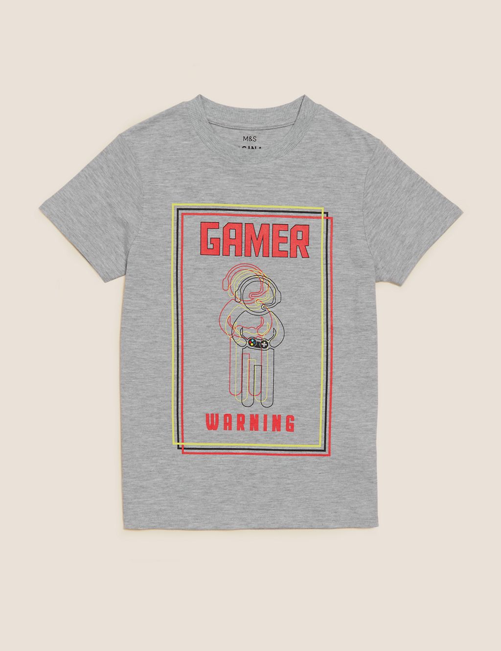 Cotton Gamer T-Shirt (6-16 Yrs) 1 of 4