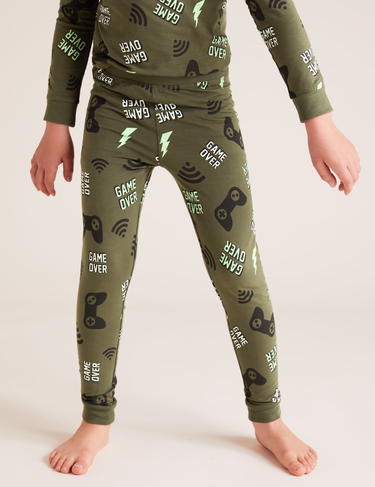 Cotton Gaming Pyjama Set (716 Yrs) M&S