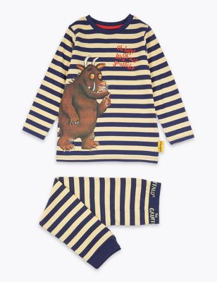 Cotton Gruffalo Striped Pyjama Set 1 8 Years M S