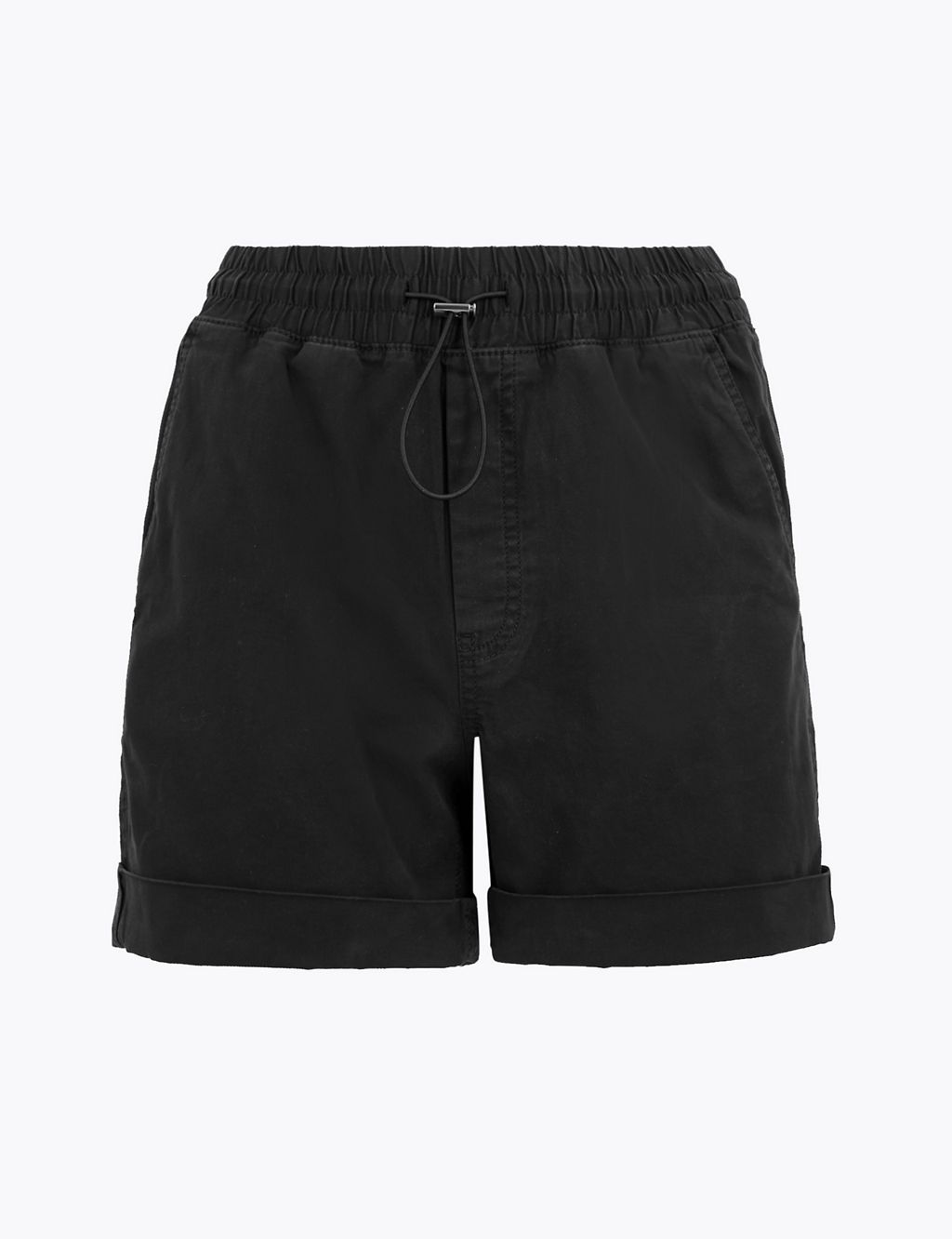 Cotton High Waisted Chino Shorts 1 of 4