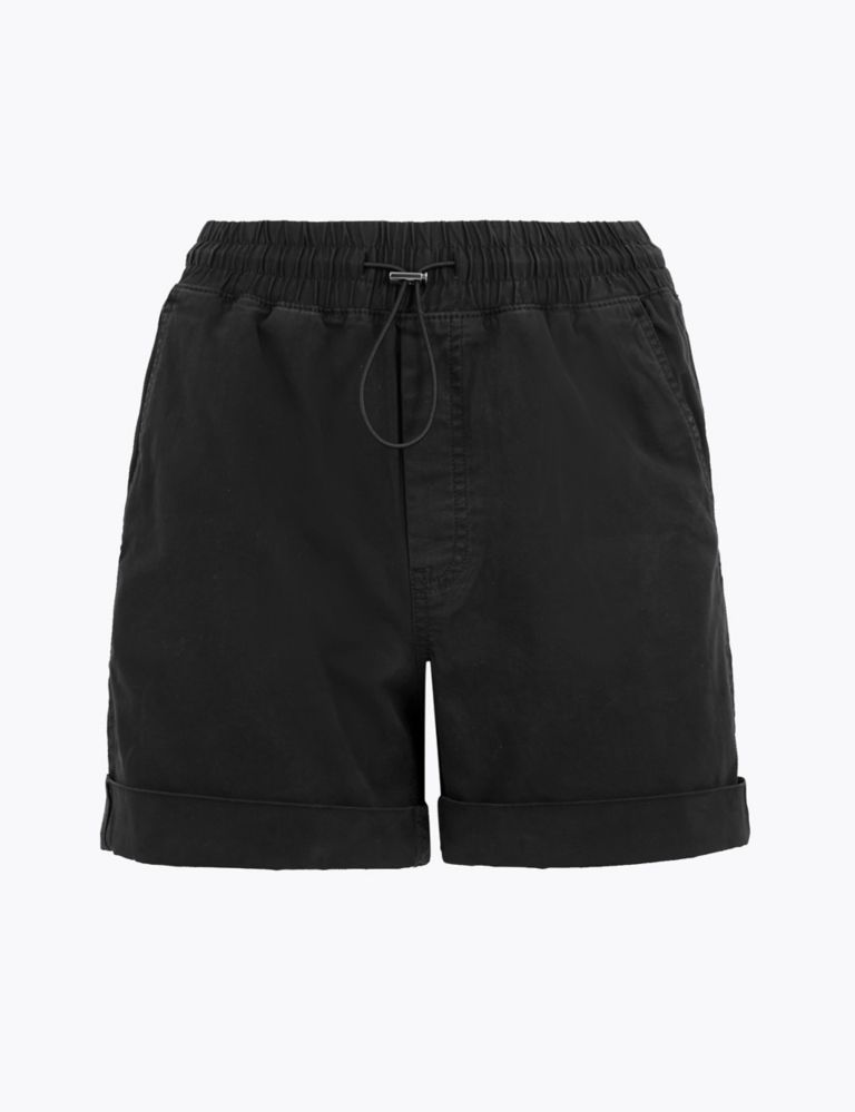 Cotton High Waisted Chino Shorts 2 of 4