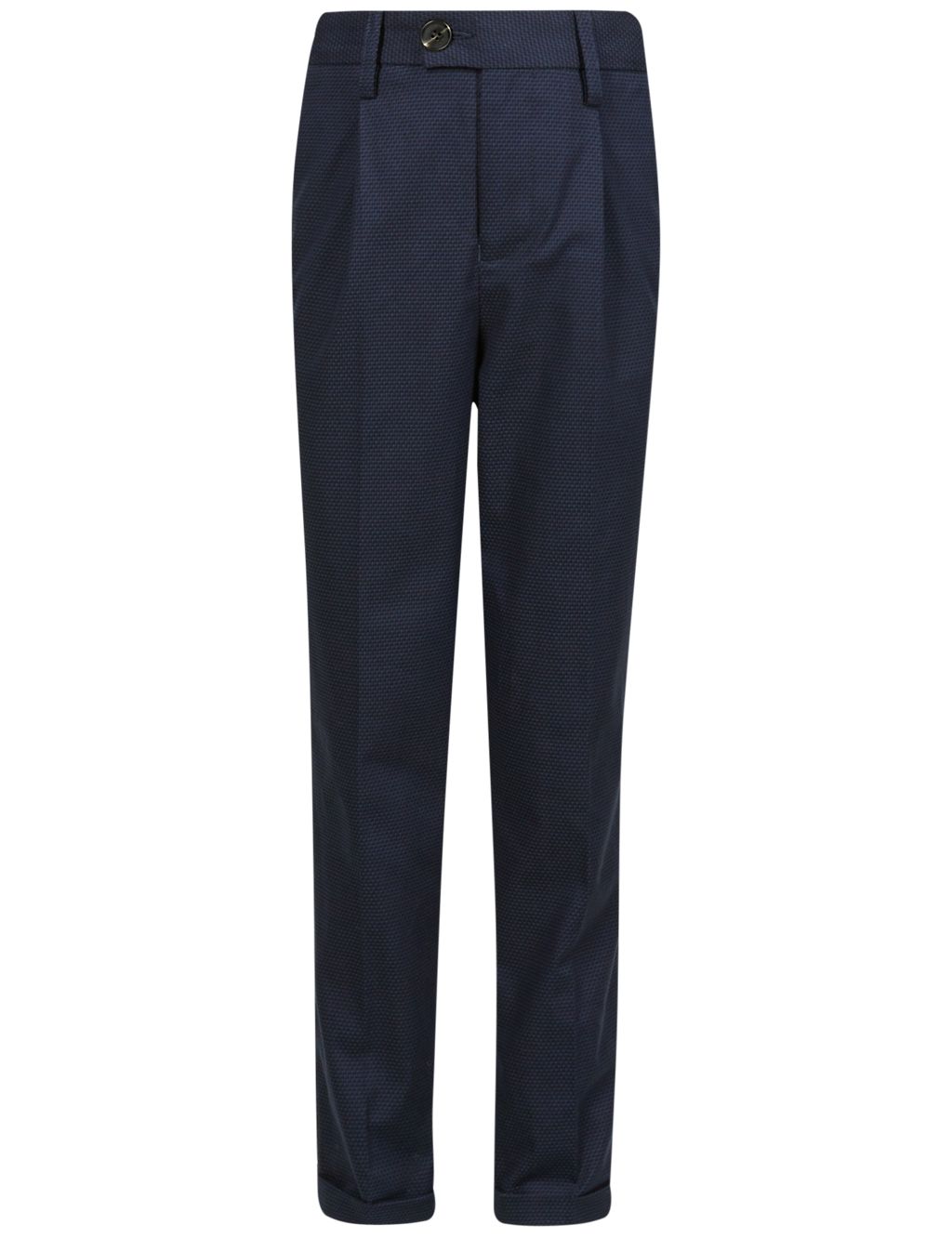 Cotton Jacquard Trousers with Stretch (3-14 Years) 5 of 6
