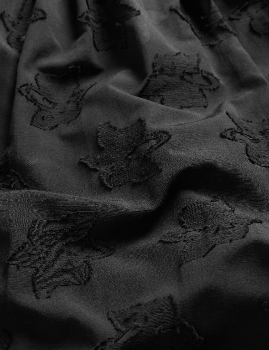 Cotton Jacquard VNeck Midi Waisted Dress JAEGER M&S