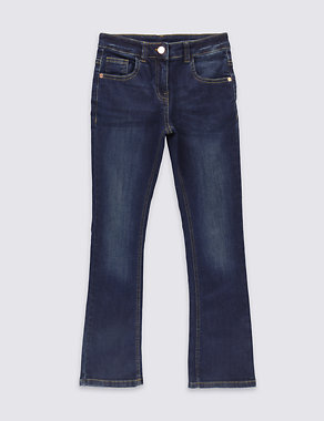 Cotton Kick Flare Fit Jeans with Stretch (3-14 Years) Image 2 of 3
