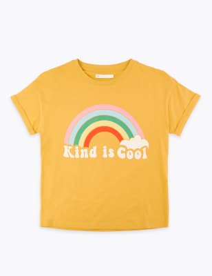 Cotton Kind is Cool Slogan T Shirt 6 16 Yrs M S