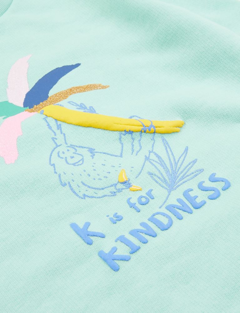 Cotton Kindness Slogan Sweatshirt (2-7 Yrs) 5 of 5
