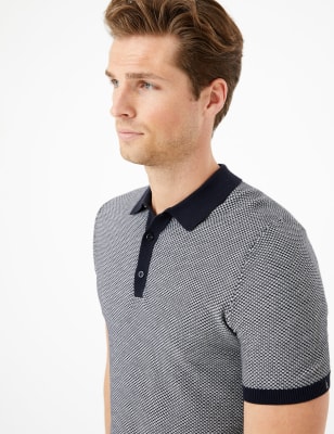 cotton knit polo shirts