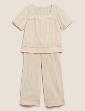 Cotton Lace Pyjama Set Image 2 of 7
