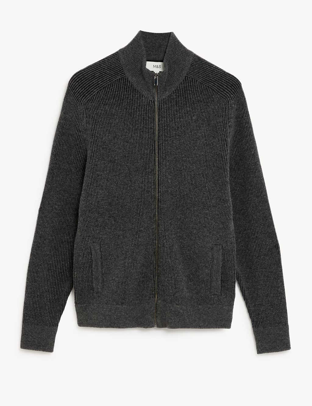 Cotton Lambswool Blend Knitted Jacket | M&S Collection | M&S