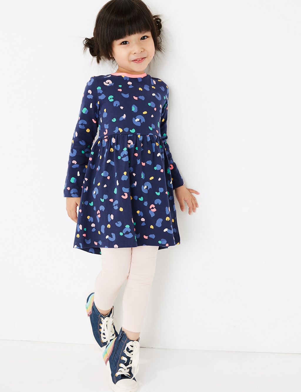 Cotton Leopard Print Dress (2-7 Years) 3 of 4