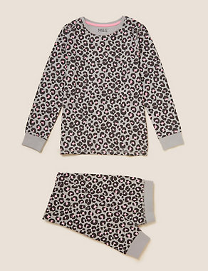 Cotton Leopard Pyjama Set (7-16 Yrs) Image 2 of 4