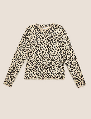 Cotton Leopard Top (6-16 Yrs) Image 2 of 4