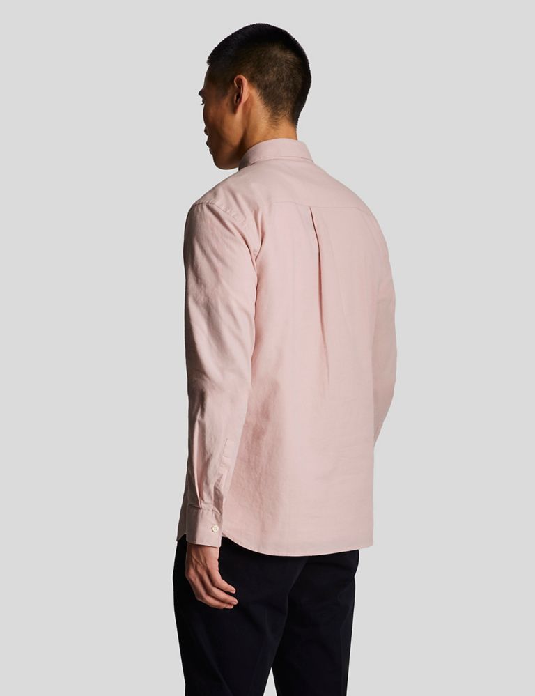 Cotton Linen Blend Oxford Shirt 4 of 5