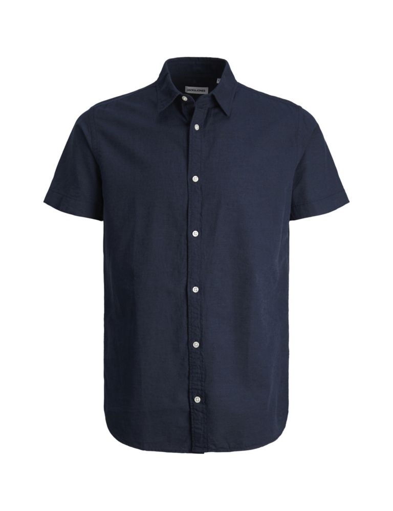 Cotton Linen Blend Oxford Shirt 1 of 1