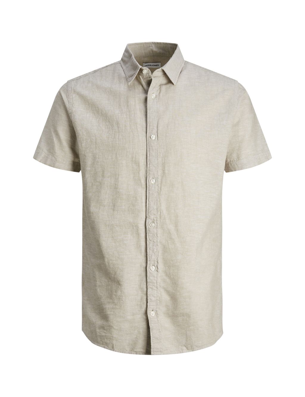 Cotton Linen Blend Oxford Shirt 1 of 2