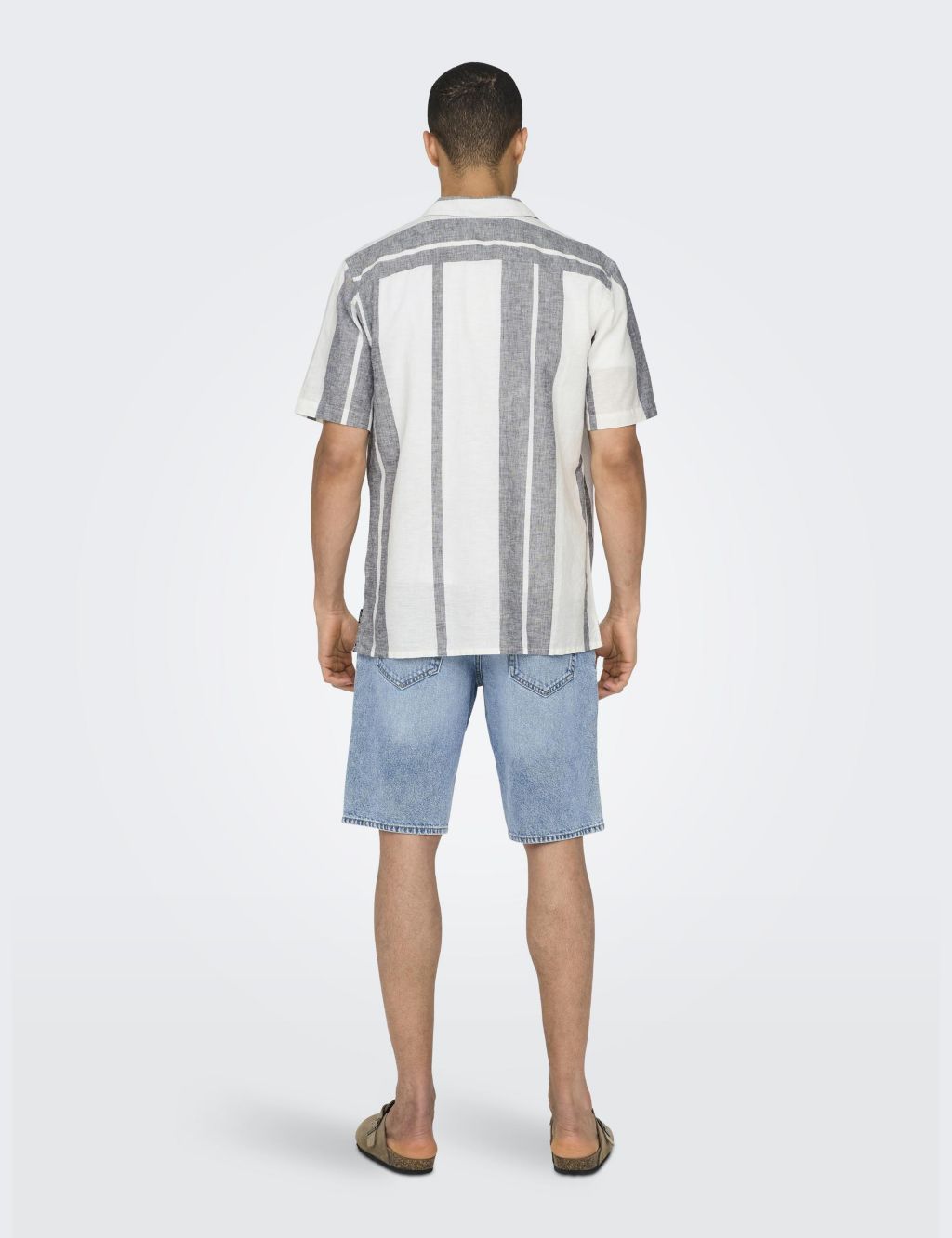 Cotton Linen Blend Striped Shirt 4 of 7