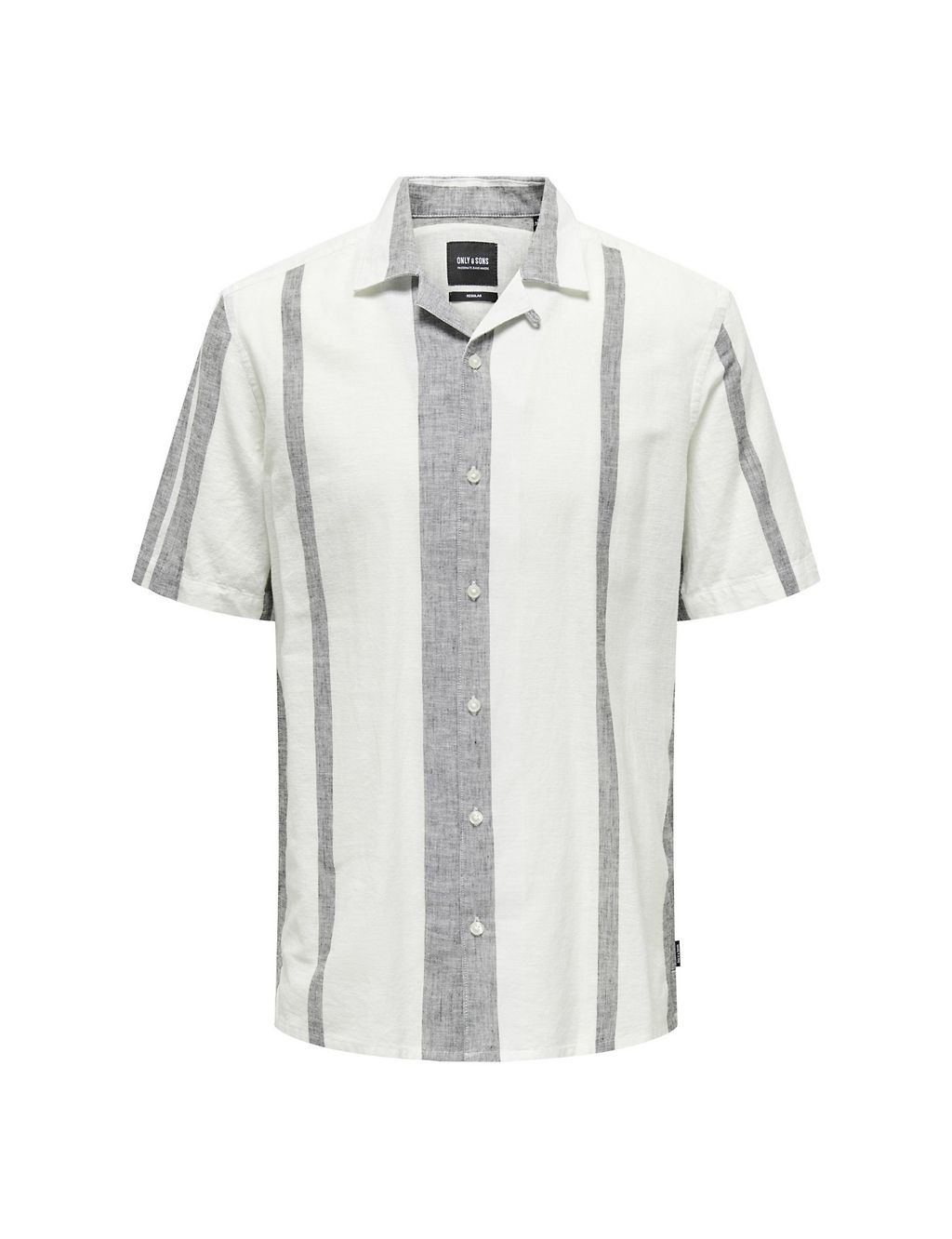 Cotton Linen Blend Striped Shirt 1 of 6