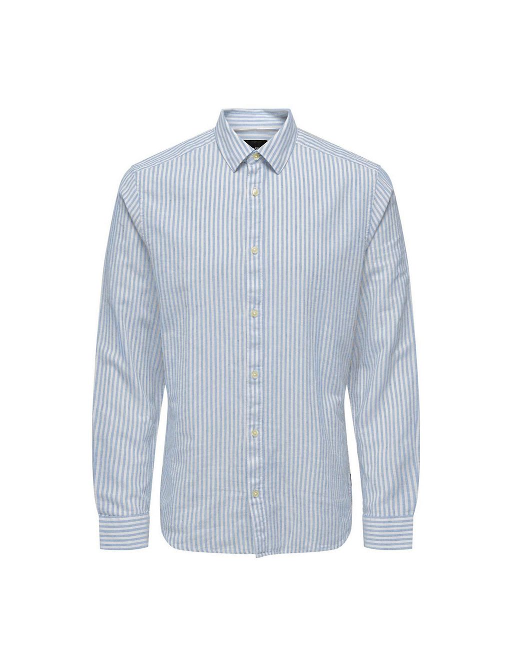 Cotton Linen Blend Striped Shirt 1 of 1
