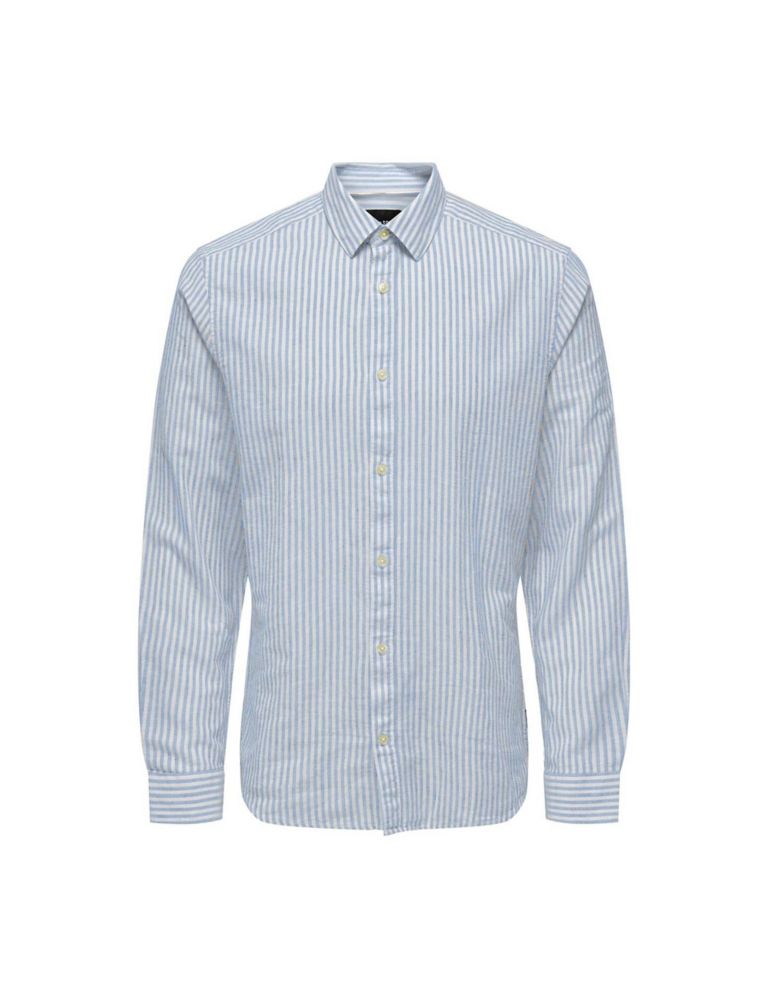 Cotton Linen Blend Striped Shirt 1 of 1