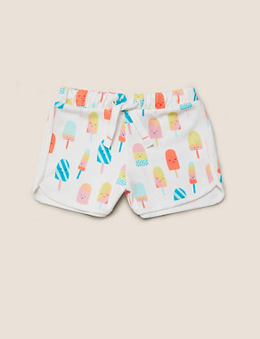 Cotton Lolly Print Shorts (2-7 Yrs) Image 2 of 5