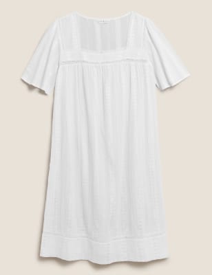 Cotton Long Nightdress | M&S Collection | M&S