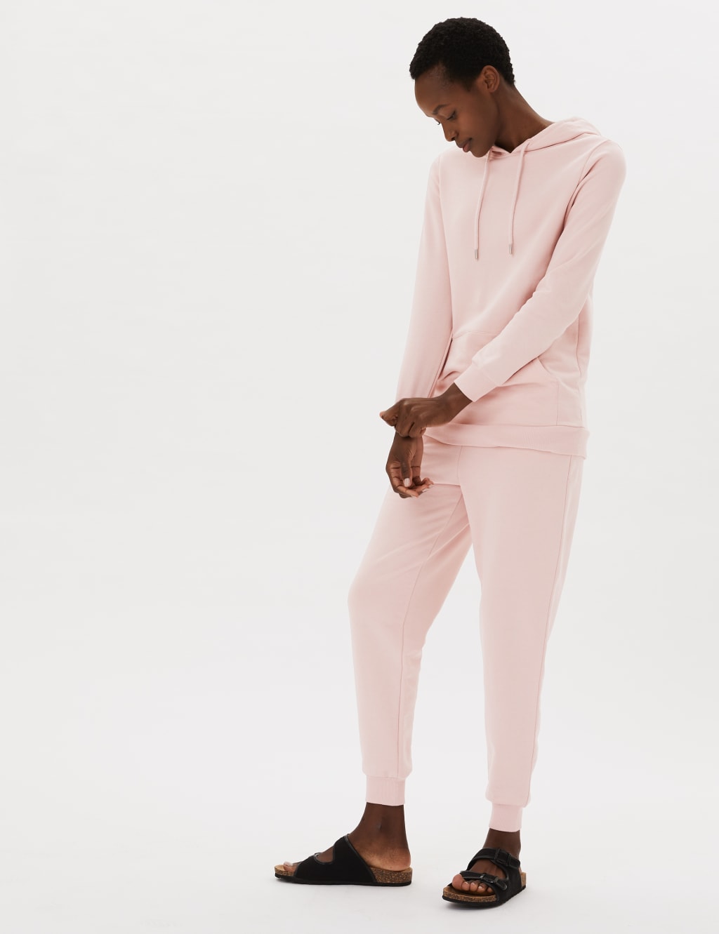 Cotton Longline Hoodie M&S Collection M&S