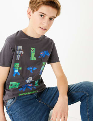 Minecraft t shirt marks and spencer sale