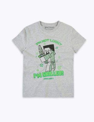 Cotton Minecraft™ T-Shirt (6-16 Yrs) Image 2 of 3