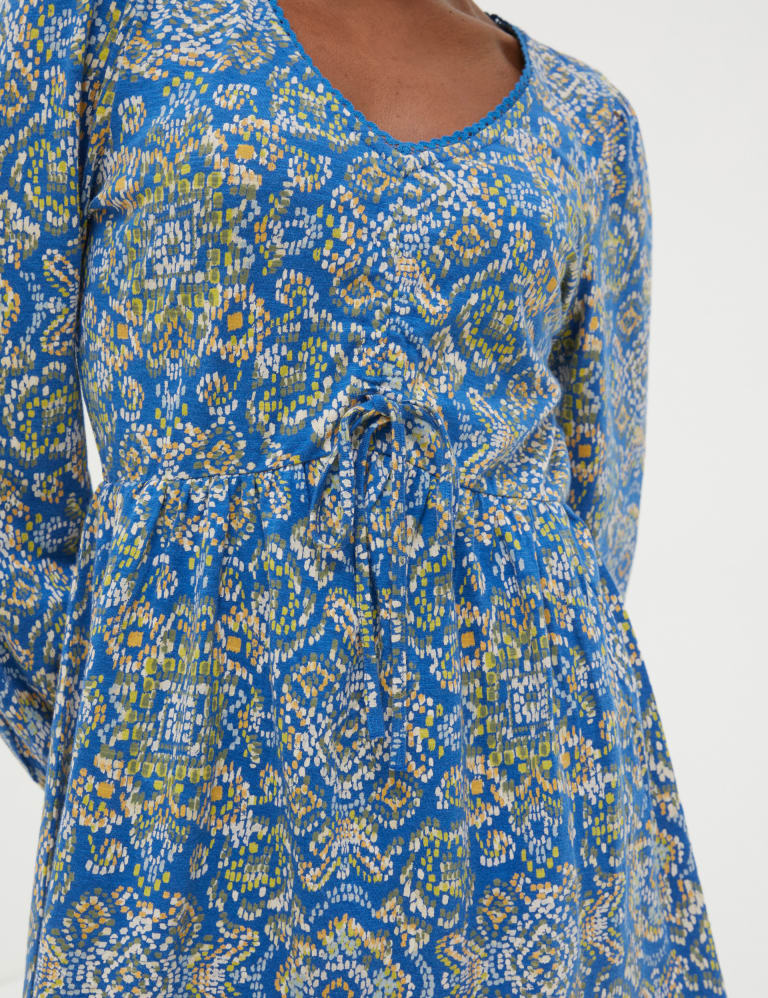 Cotton Modal Blend Printed V-Neck Tunic 4 of 4