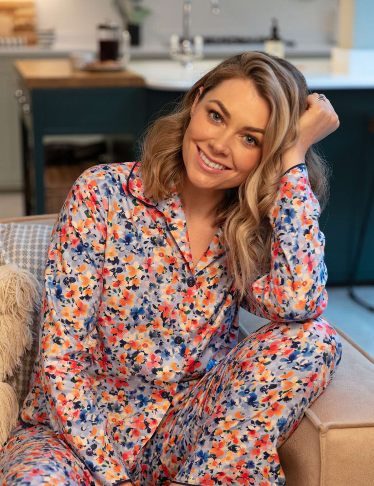 Cotton Modal Ditsy Floral Pyjama Top