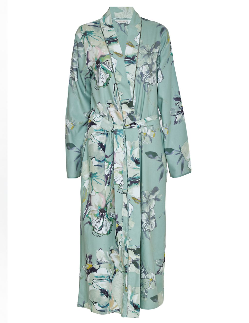 Cotton Modal Floral Dressing Gown 1 of 3