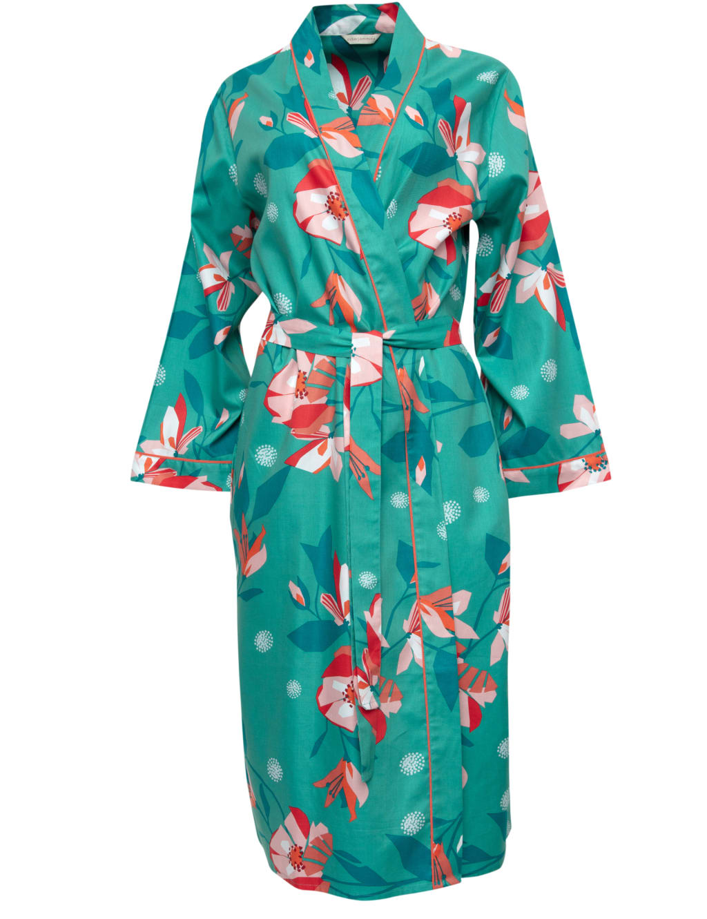Cotton Modal Floral Long Dressing Gown Cyberjammies M&S