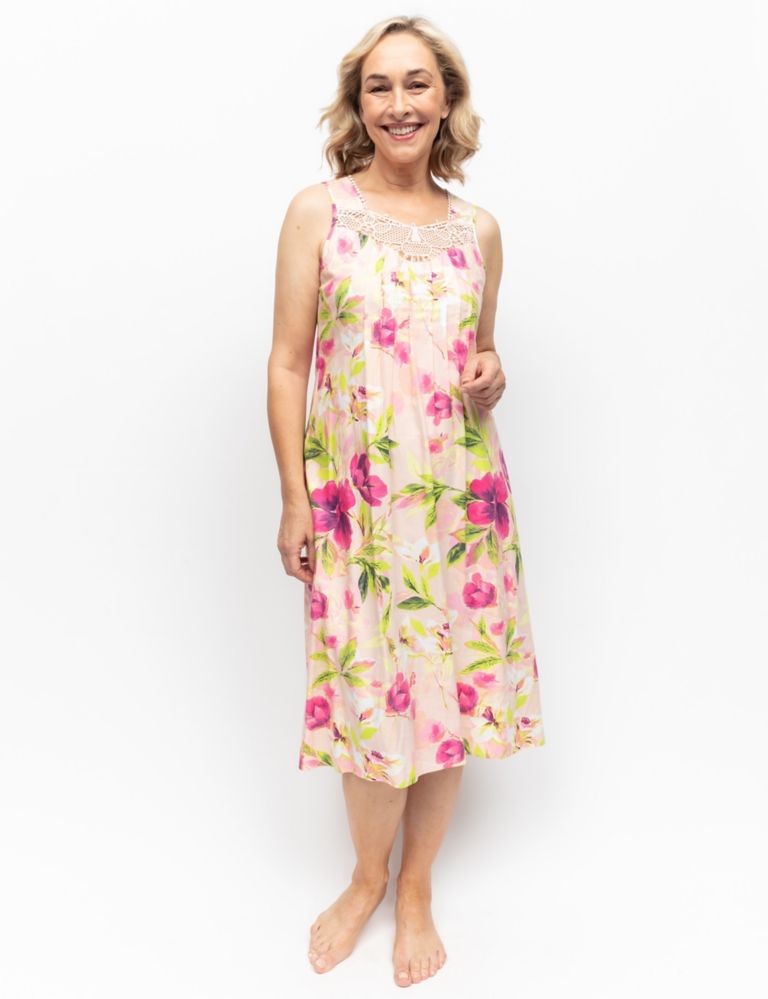 Cotton Modal Floral Nightdress 1 of 3