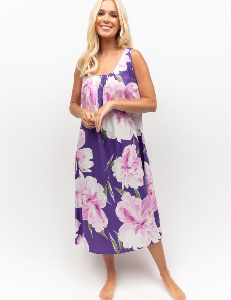 Cotton Modal Floral Nightdress 1 of 4