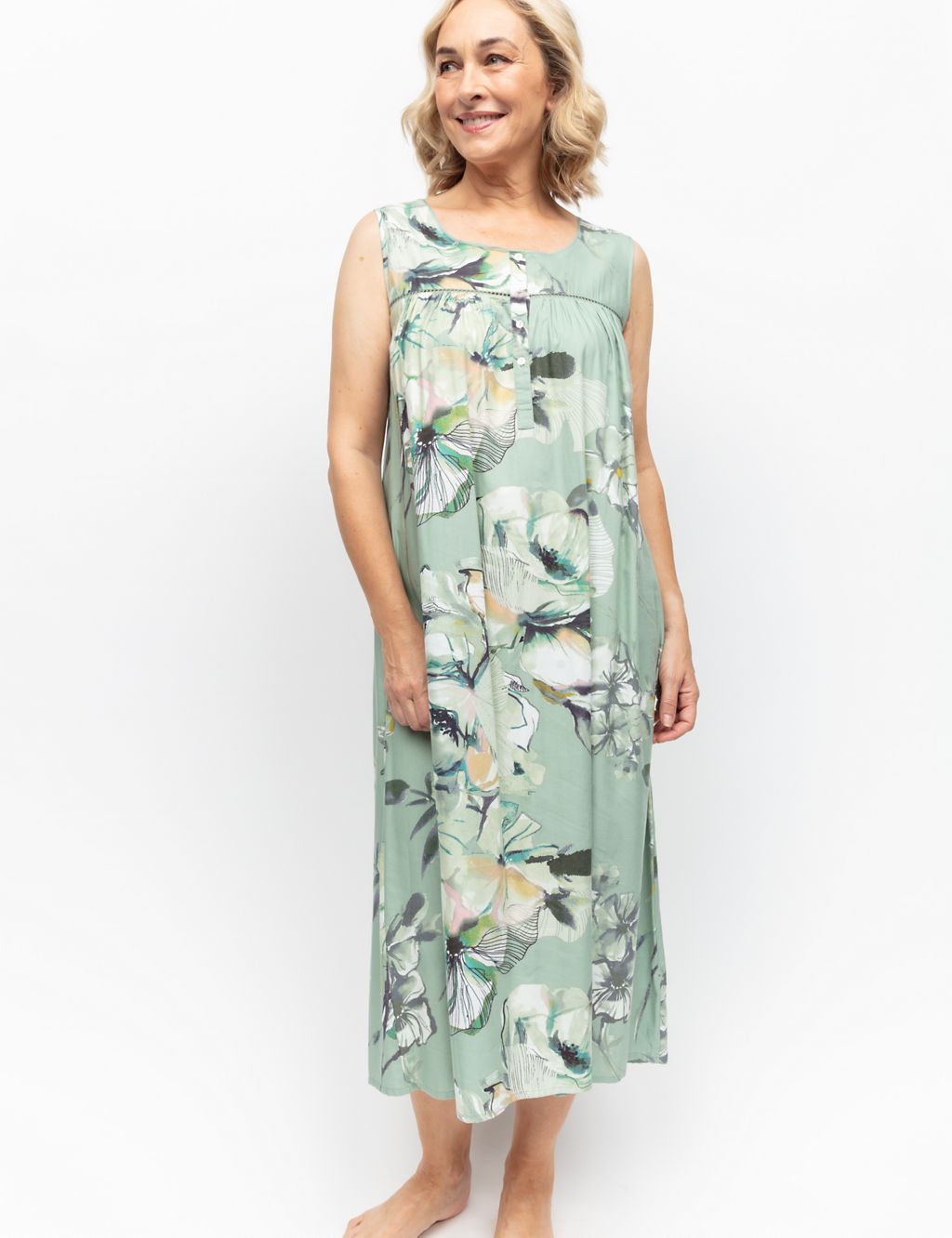 Cotton Modal Floral Nightdress 3 of 4
