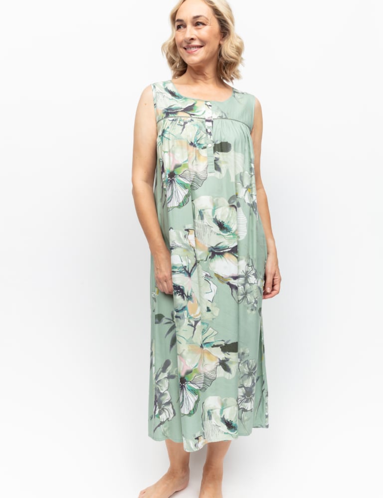 Cotton Modal Floral Nightdress 1 of 4