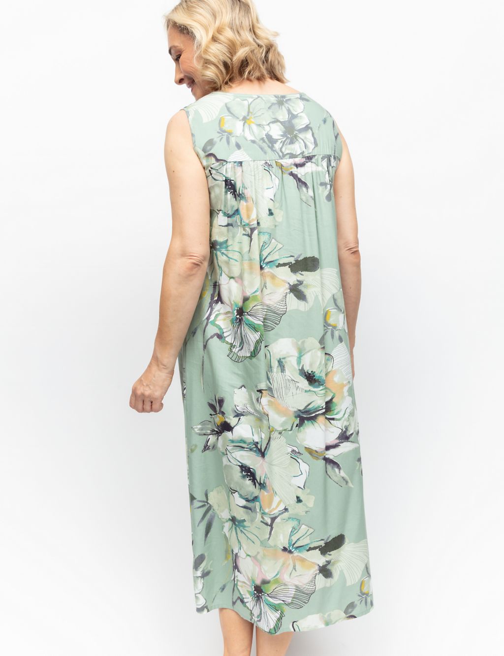 Cotton Modal Floral Nightdress 4 of 4