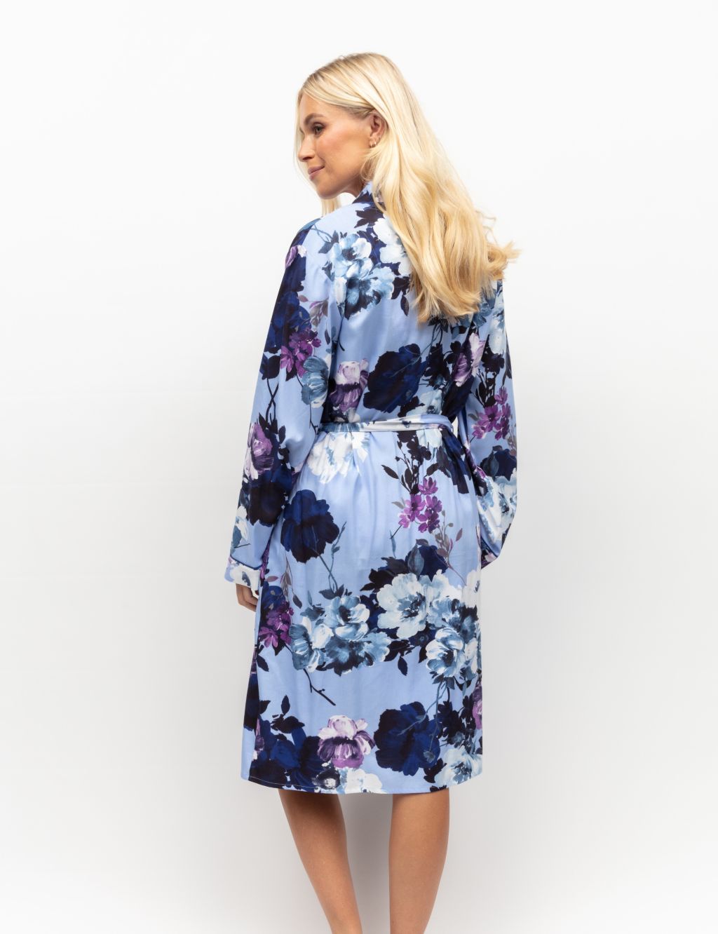 Cotton Modal Floral Print Dressing Gown 2 of 4