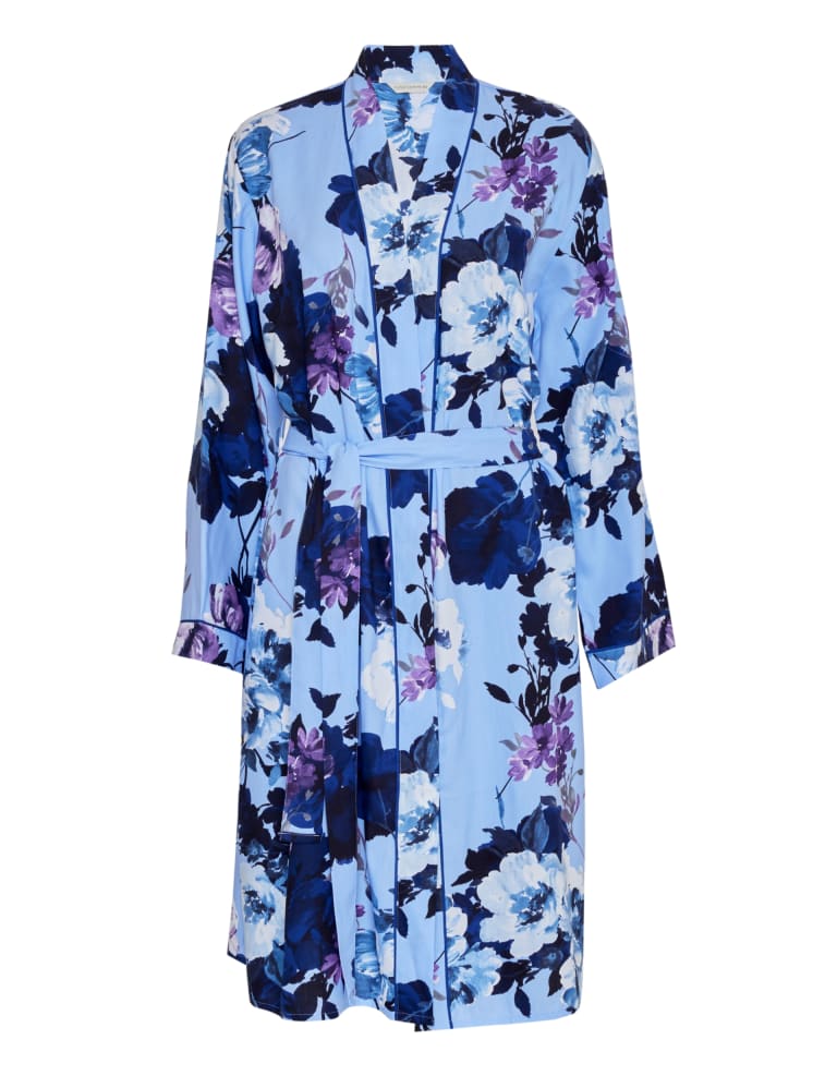 Cotton Modal Floral Print Dressing Gown 2 of 4