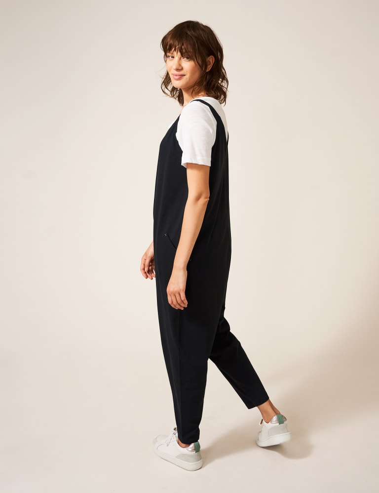 Cotton Modal Jersey Sleeveless Jumpsuit 3 of 5