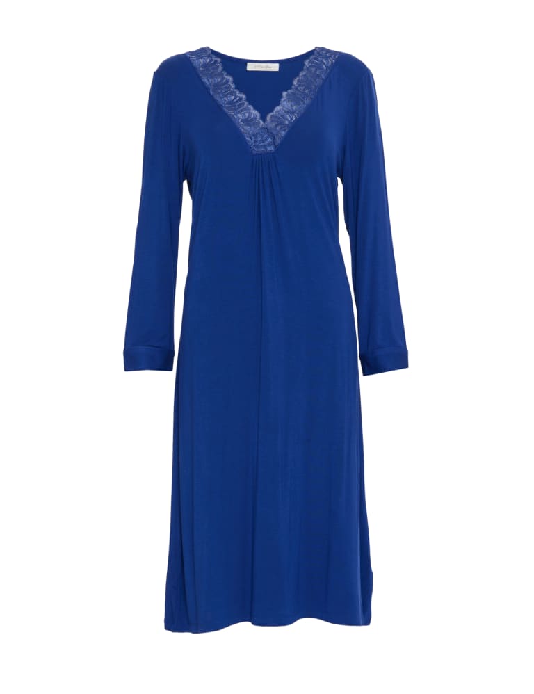Cotton Modal Lace Trim Nightdress