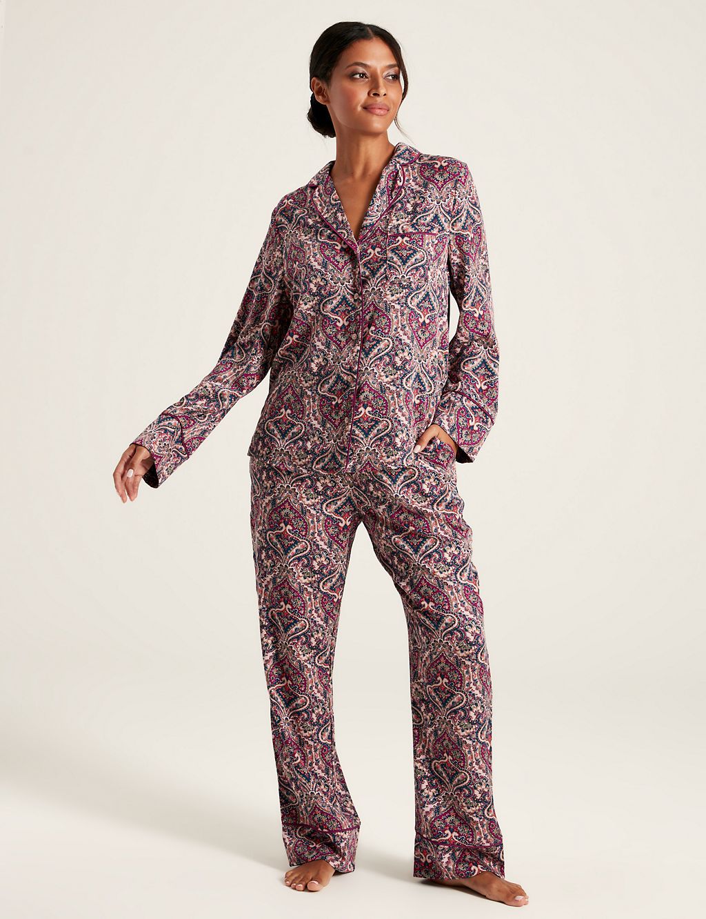 Cotton Modal Paisley Pyjama Set | Joules | M&S