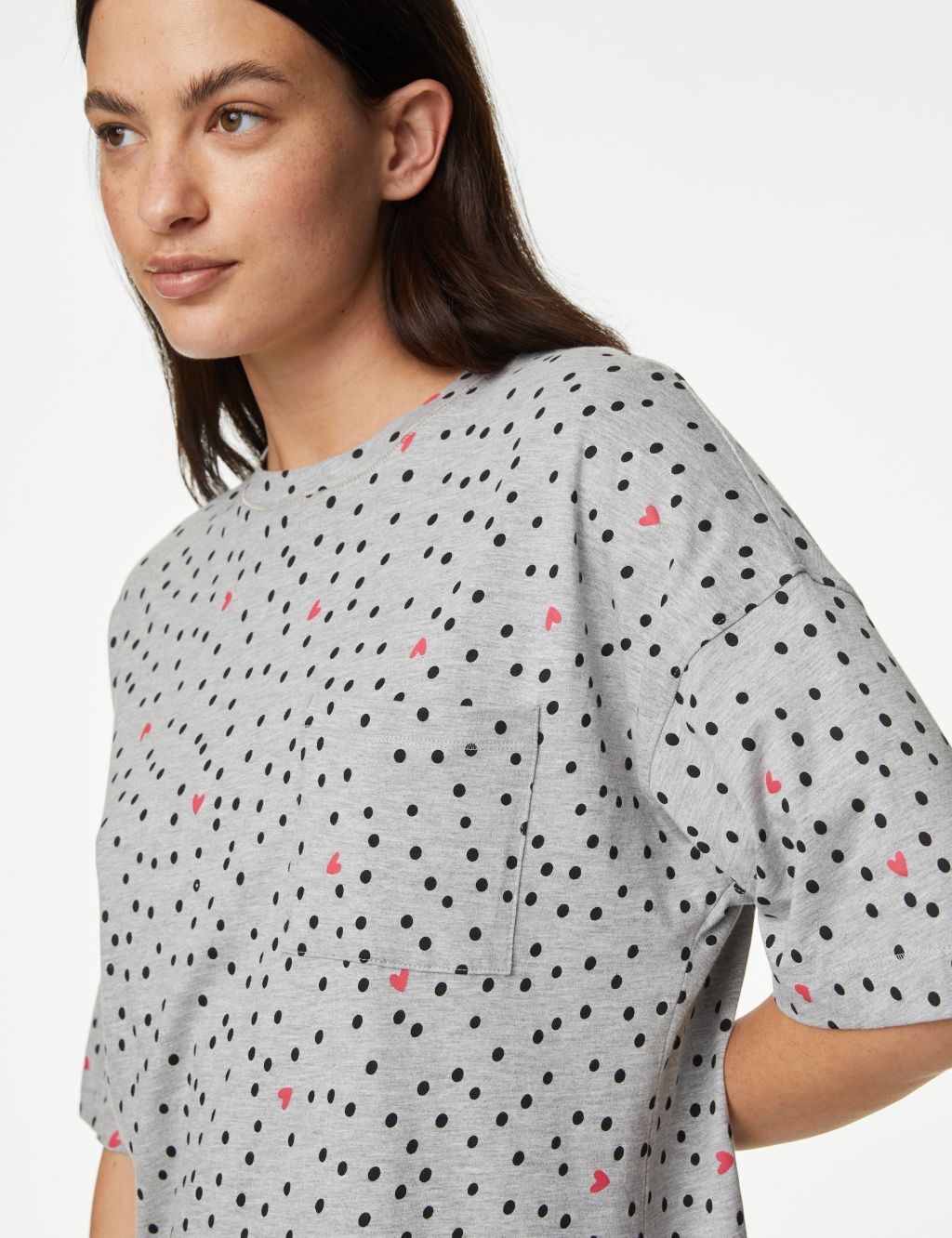 Cotton Modal Printed Nightshirt | M&S Collection | M&S