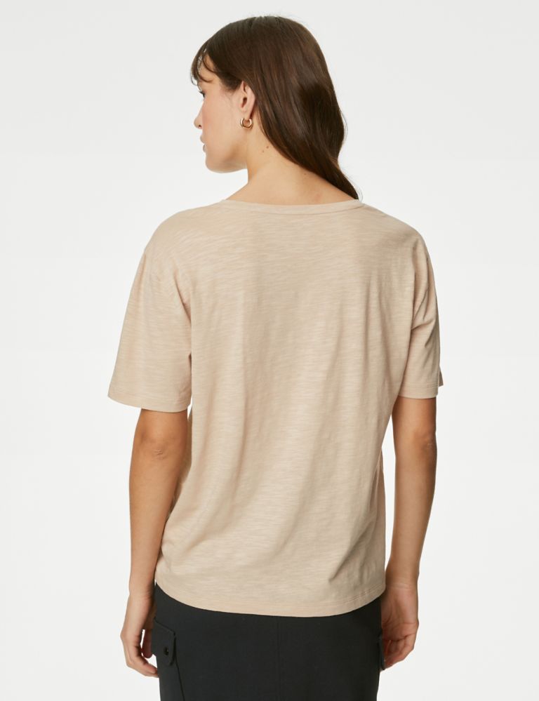Cotton Modal Relaxed T-Shirt 5 of 5